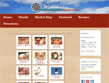 Tablet Screenshot of fairgroundsfarmersmarket.com